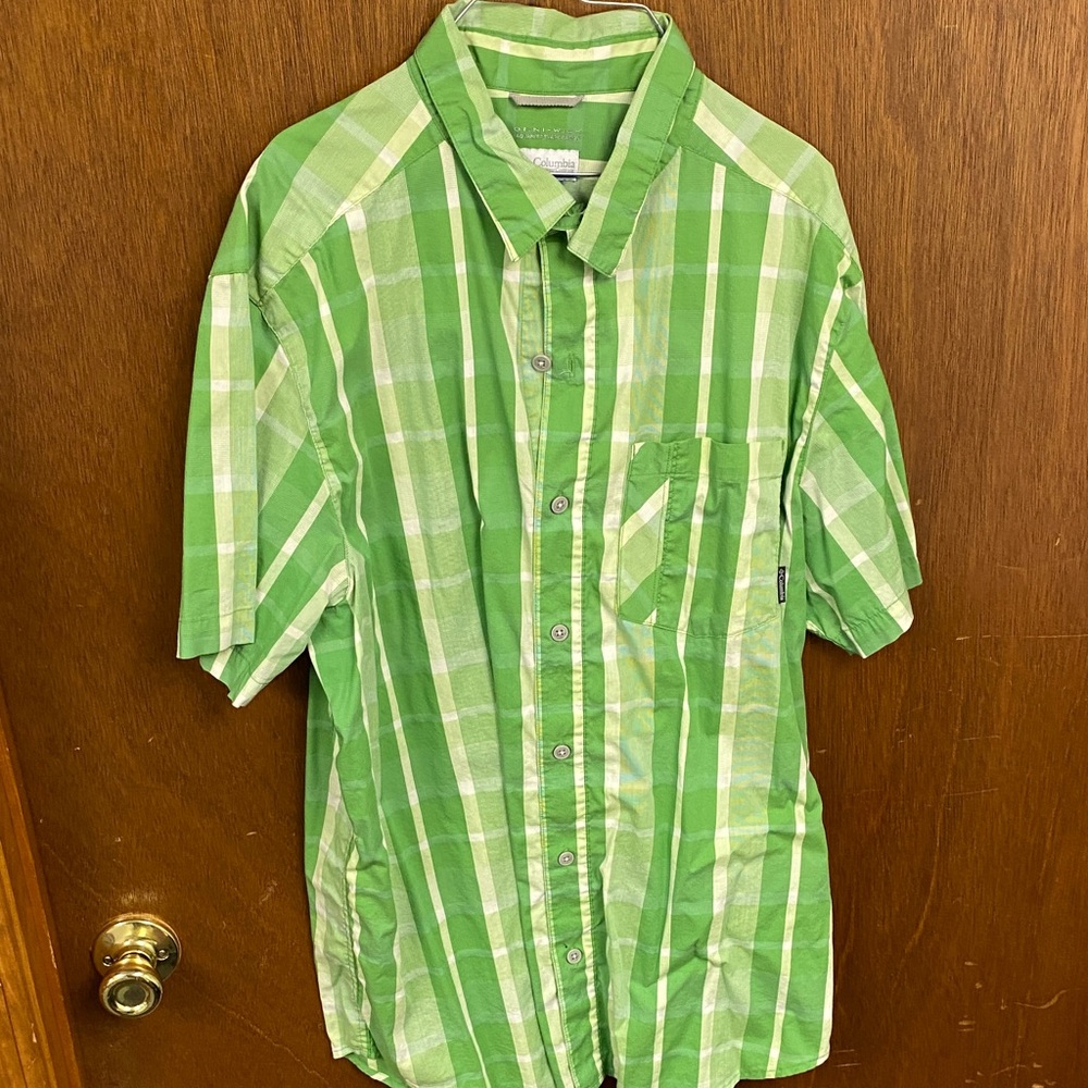 Green Plaid Men's Shirt